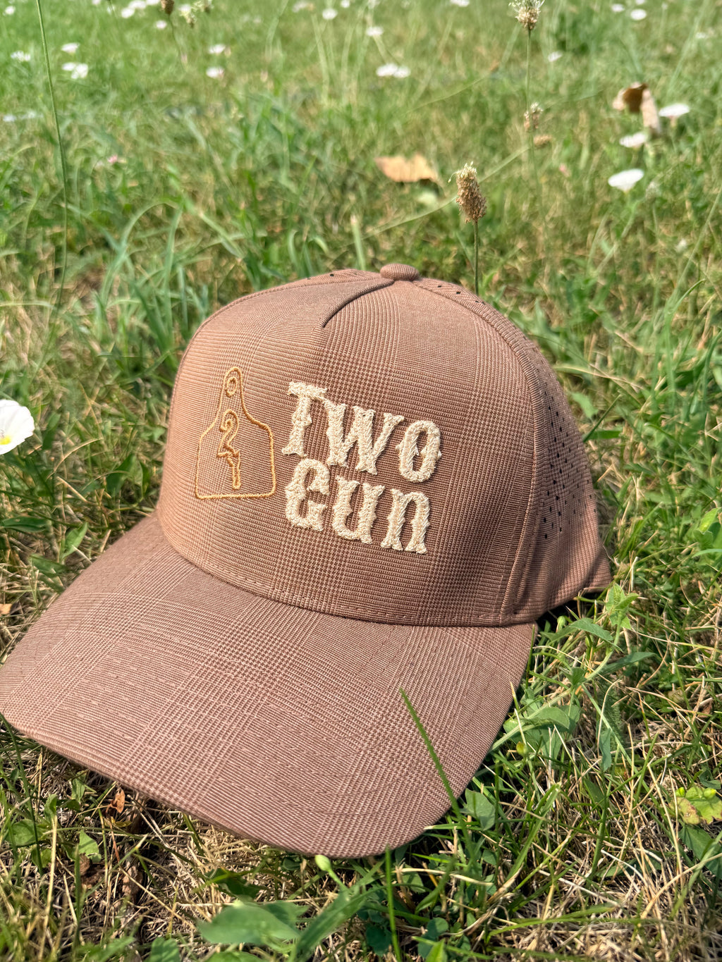 “Plaid Tag” Performance SnapBack Hat